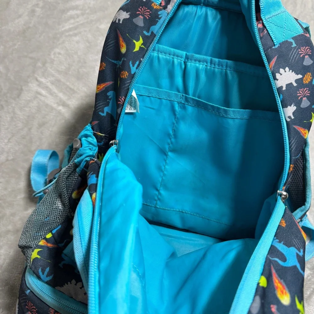 Bentgo Kids 2-in-1 Backpack Insulated Lunch Bag Dinosaur Print Navy Blue BGKBP-D